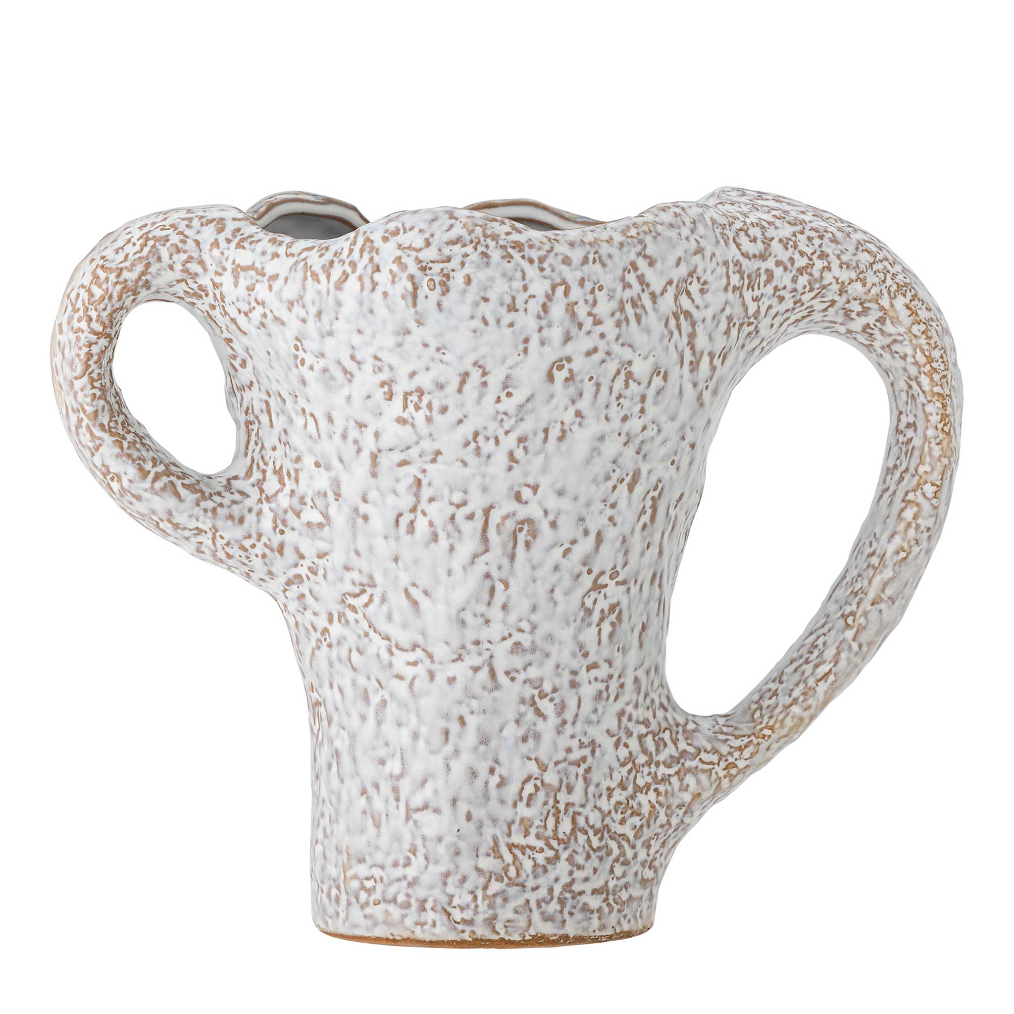 Bloomingville ブルーミングヴィル ダブルハンドルのオブジェ風フラワーベース Ledger Vase 高さ21cm アート 個性的 釉薬 北欧雑貨 デザイン 日本 正規品 インテリア おしゃれ デンマーク モノトーン シンプル ナチュラル [2]