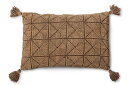 Bloomingville ブルーミングヴィル 幾何学模様の素敵なコーナータッセル付きクッション Auna 45×30cm 【北欧 インテリア クッション ソフ...