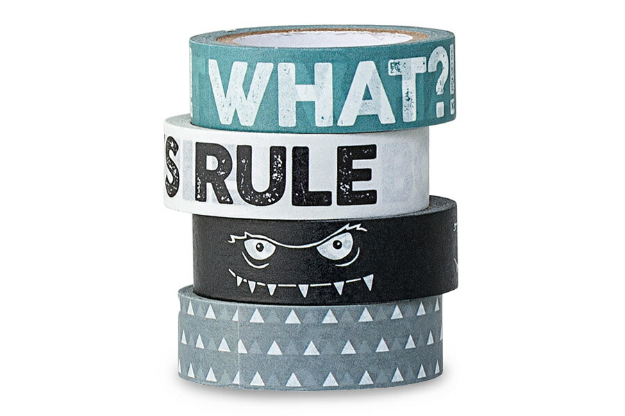 【在庫限り】【再入荷なし】 Bloomingvilleブルーミングヴィル マスキングテープ アソート/4種セット WHAT【北欧雑貨 小物 紙テープ リボン ラッピング用品 インテリア ラベル 飾り付け リビング雑貨 モノトーン おしゃれ】