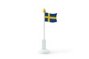 Larssons Traラッセントレー スウェーデン国旗のテーブルフラッグ 高さ 25cm【北欧雑貨 インテリア スウェーデン 国旗 置物 リビング オブジェ おしゃれ】