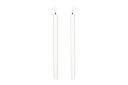 Uyuni Lighting LED テーパーキャンドル 直径1.3×長さ25cm ノルディックホワイト 2本セット【北欧雑貨 LEDキャンドル インテリア ダイニング デンマーク ろうそく 電池式 照明 本物 リアル ゆらぎ イルミネーション 明かり テーパーキャンドル おしゃれ】