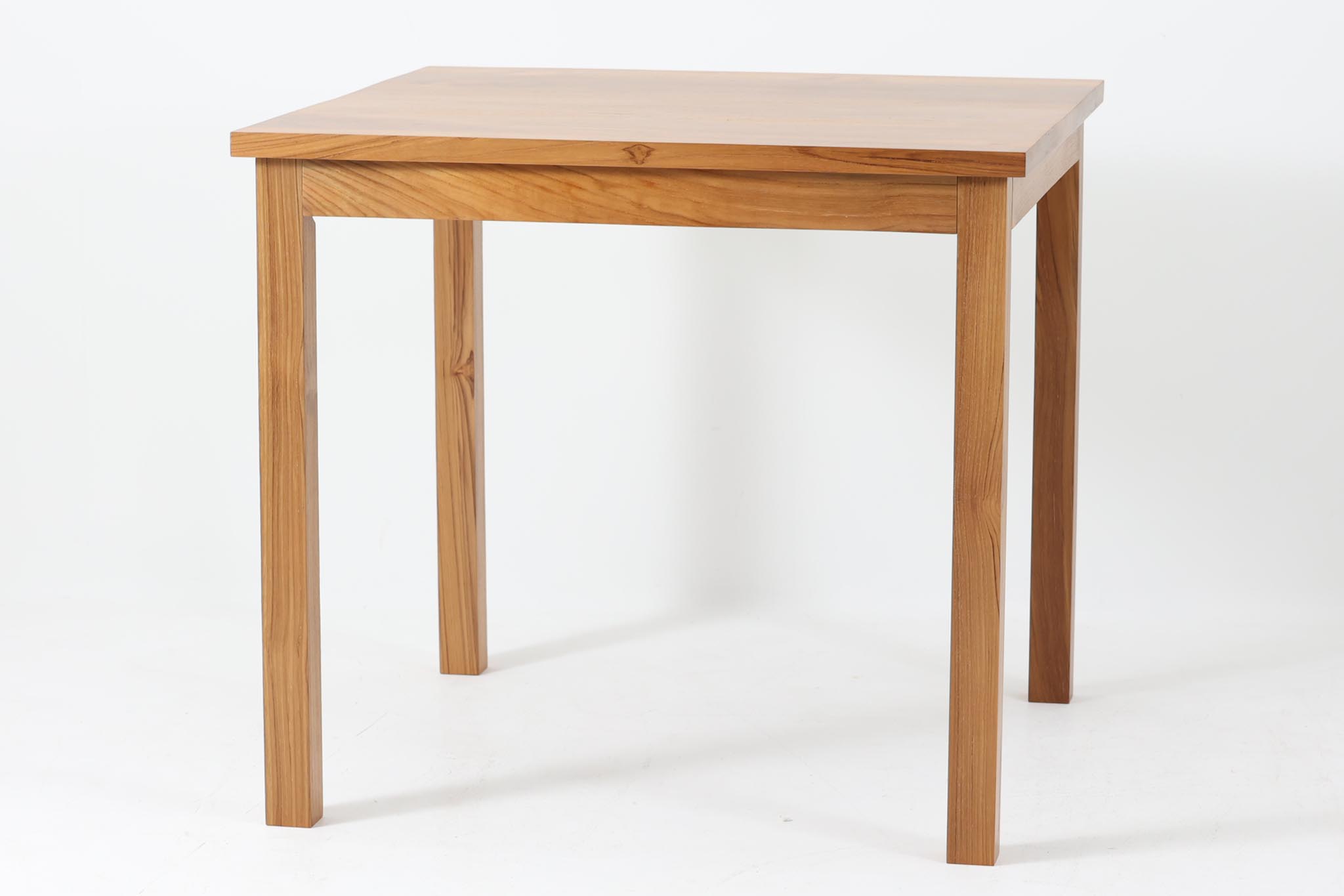 【訳ありアウトレット品】チーク材天然木ダイニングテーブル 幅80cm 正方形☆北欧インテリア CHLOROS【北欧 家具 ダイニングテーブル シンプル ナチュラ...