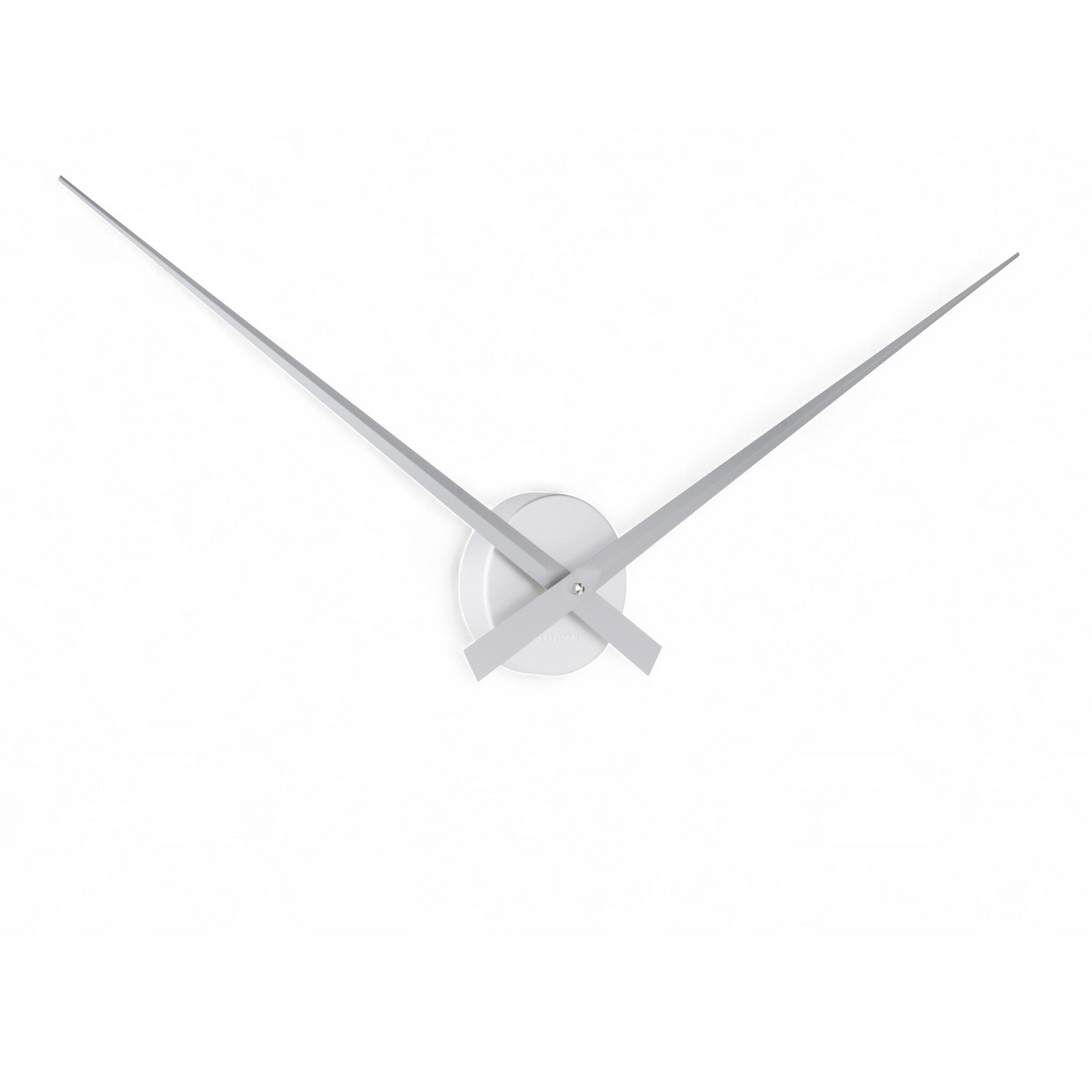 Karlsson カールソン 掛け時計 Little Big Time シルバー ウォールクロック 針のみ 壁掛け時計 北欧 デザイン時計 おしゃれ インテリア雑貨 モダンインテリア シンプルデザイン 新築祝い プレゼント 人気ブランド リビング用時計
