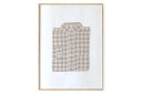 【在庫限り】【再入荷なし】COCO LAPINE DESIGN ポスター/アートプリント 50×70cm Gingham Beige【アート イラスト インテリ...