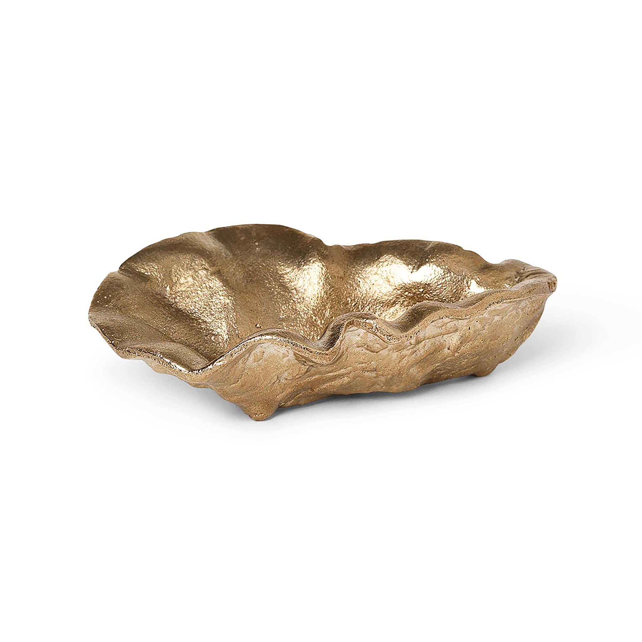 Ferm Living ファームリビング 殻から型取られたオーガニックフォルムが印象的な真鍮製デコレーションボウル Oyster Bowl オイスター ボウル Brass 北欧 インテリア 小物入れ 小物トレイ 収納 アクセサリートレイ 置物