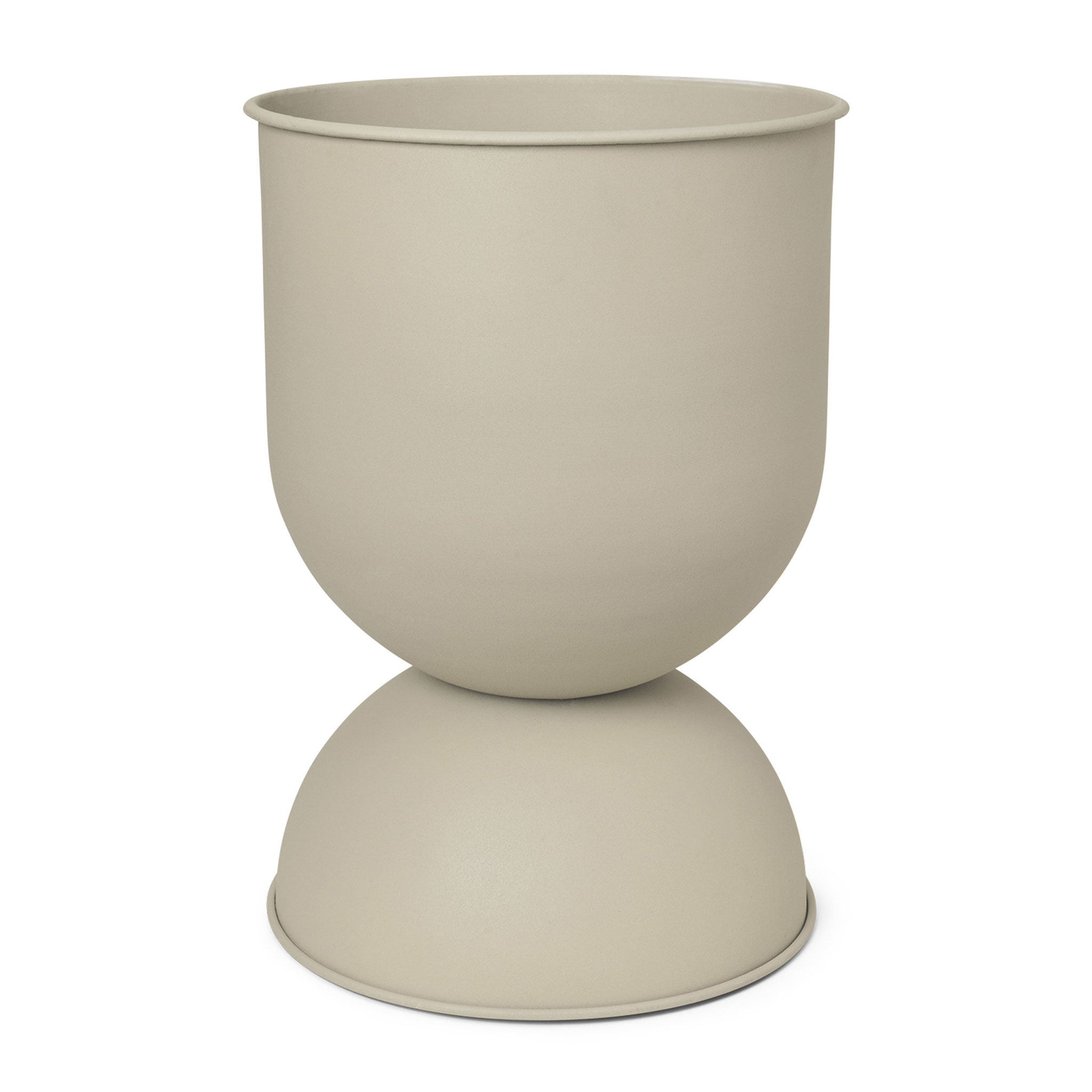 Ferm Living ファームリビング 砂時計のような有機的なフォルムとカシミヤカラーが美しいフラワーポット Hourglass 直径40cm Cashmere カシミア 北欧 インテリア プランター 観葉植物 鉢植え 多肉植物 卓上 小物入れ