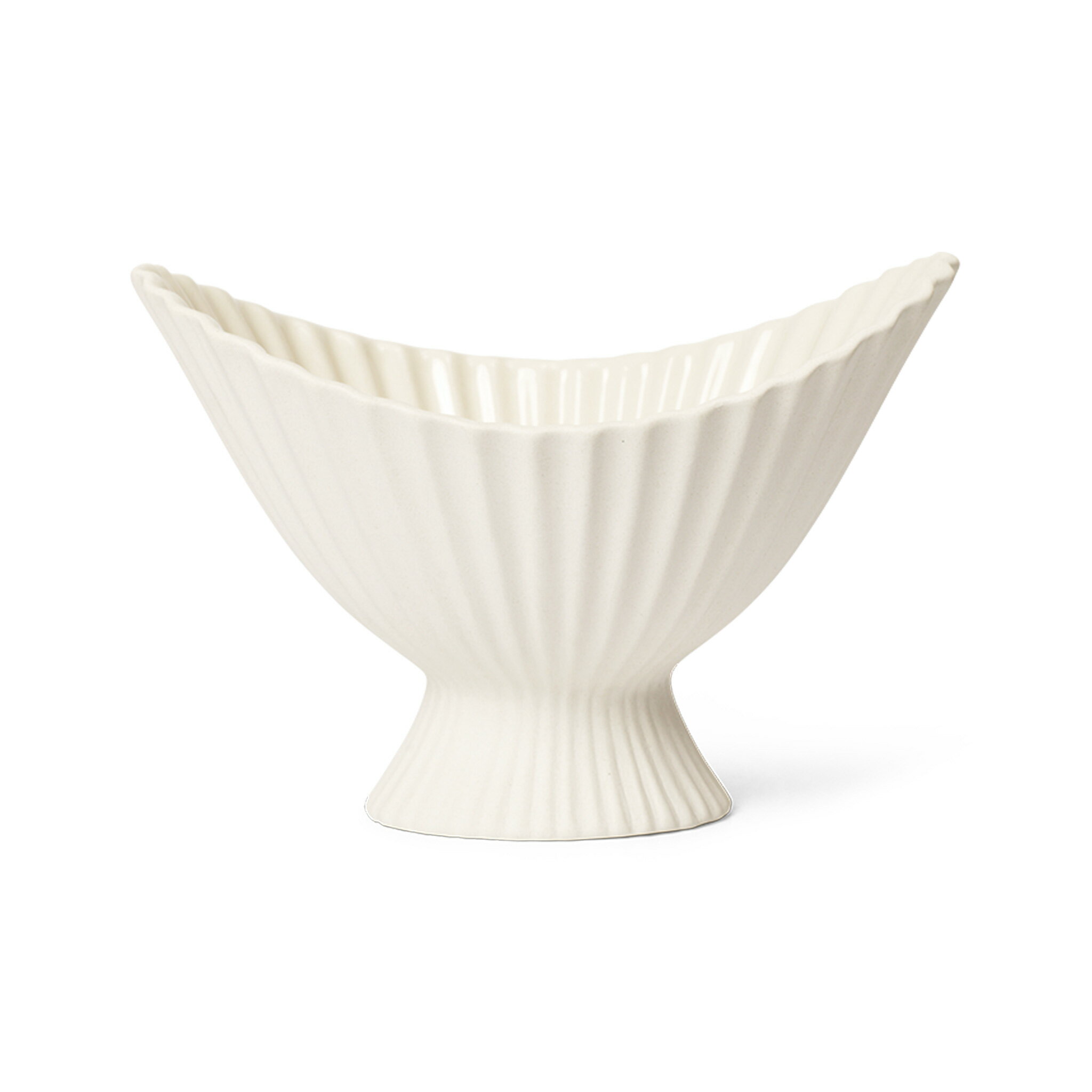樂天商城 - Ferm Living ファームリビング 柔らかなプリーツ状テクスチャが印象的なインテリアボウル Fountain Bowl Sサイズ 北欧 陶器 ボウル インテリア デコレーション 花器 卓上 室内飾り 玄関 リビング ダイニング 飾り皿 装飾皿