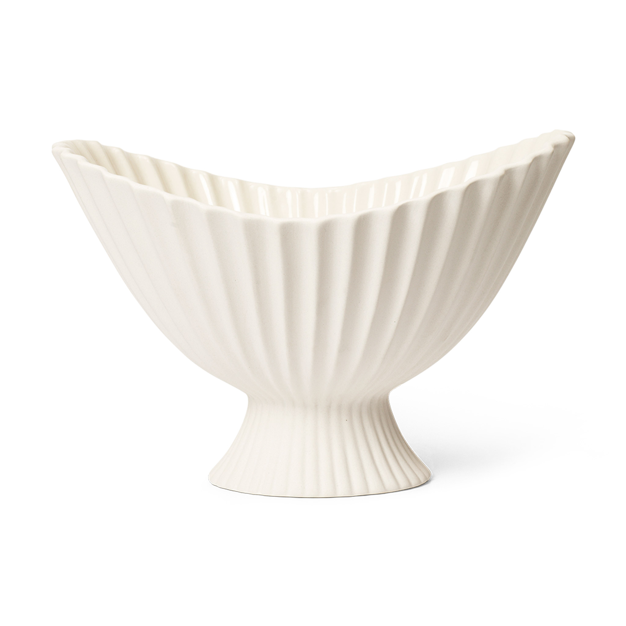 樂天商城 - Ferm Living ファームリビング 柔らかなプリーツ状テクスチャが印象的なインテリアボウル Fountain Bowl Lサイズ 北欧 陶器 ボウル インテリア デザイン 小物入れ 装飾皿 生活雑貨 室内装飾 玄関 リビング ダイニング 厨房