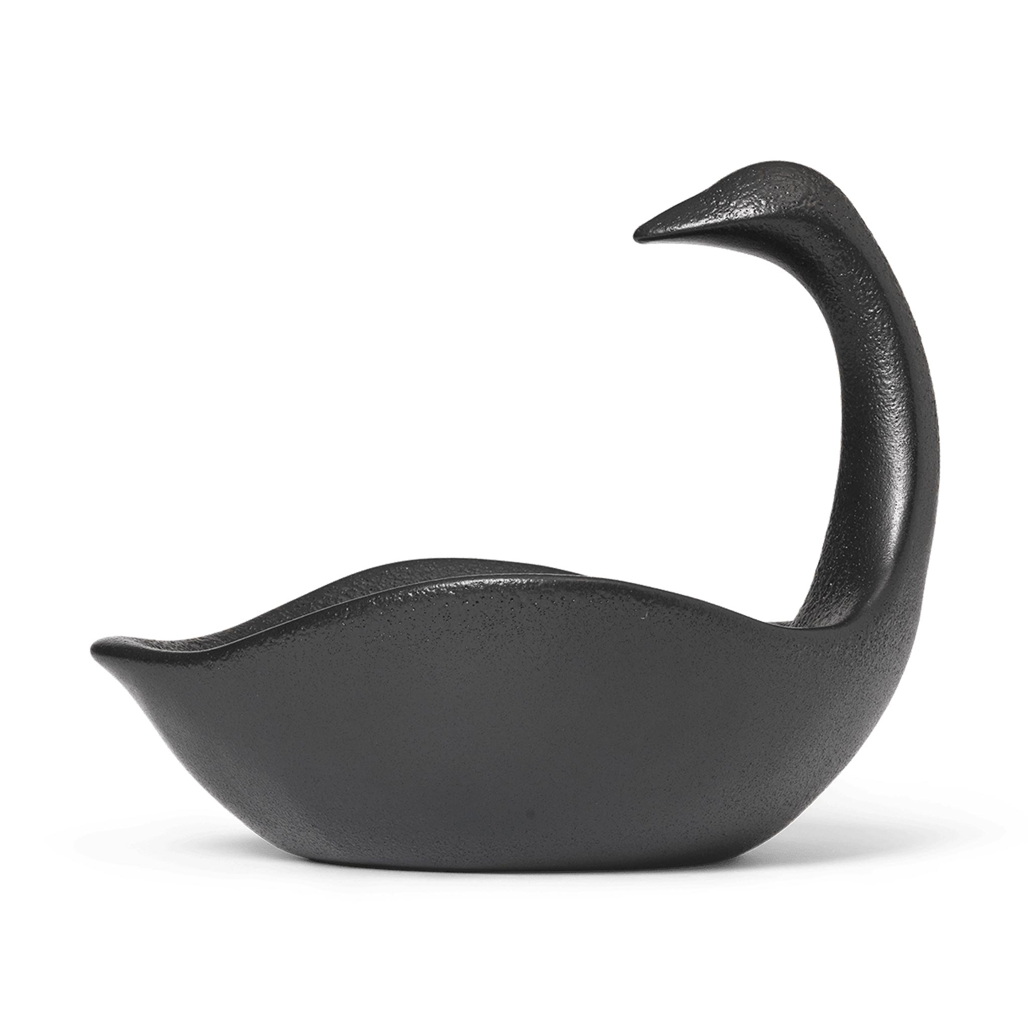 樂天商城 - Ferm Living ファームリビング クラシカルな優雅さを感じさせるブラックの陶器製センターピース Swan セラミック 北欧 インテリア 食器 皿 ボウル テーブルデコレーション アートピース 装飾 食器兼用 モダン おしゃれ 室内飾り