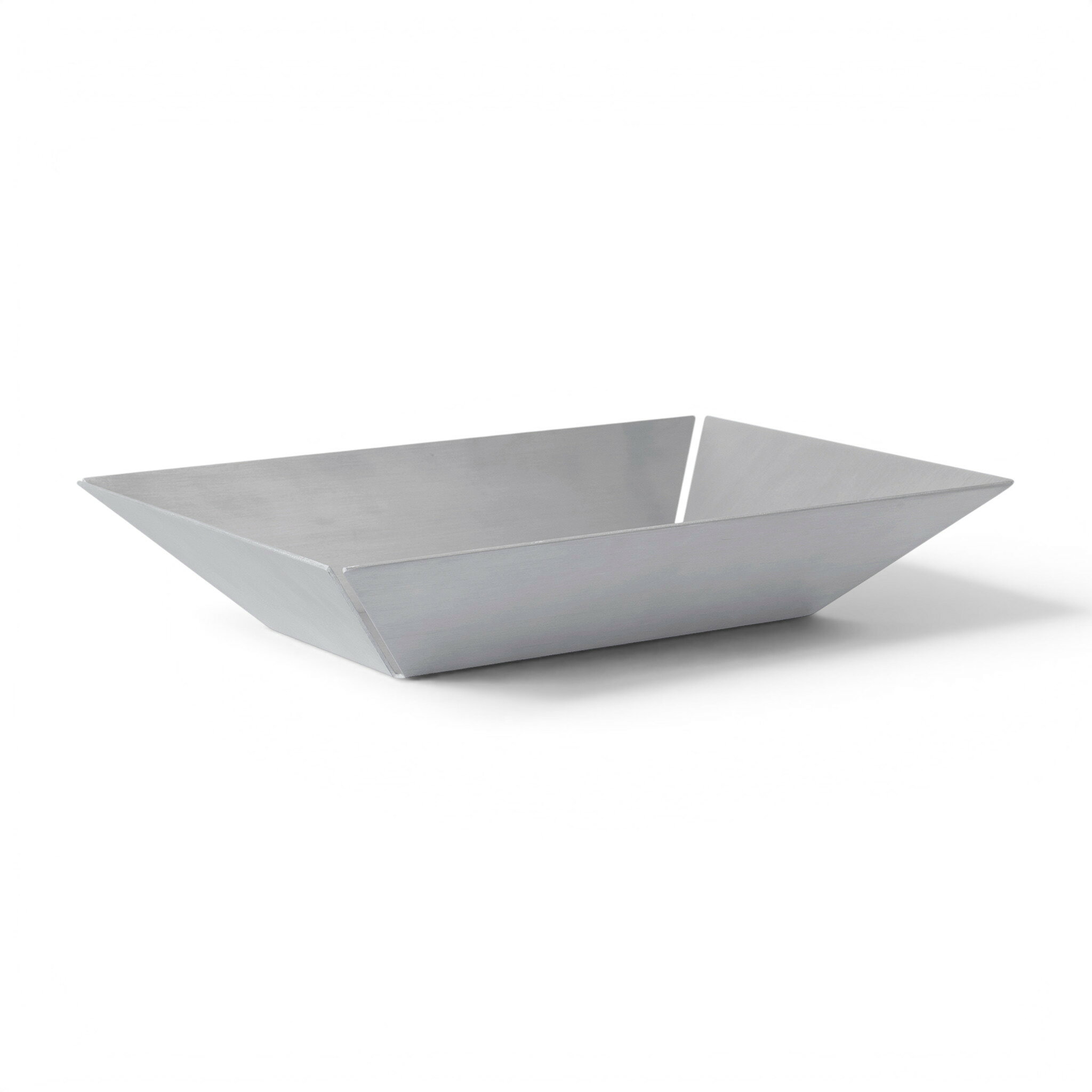 Ferm Living ファームリビング ブラッシュドアルミニウム 建築的なフォルムの収納トレイ Press High 小物入れ 小物収納 デスクトレー 卓上収納 整理トレー アクセサリートレー ジュエリートレー キートレー ディスプレイトレー 飾り台