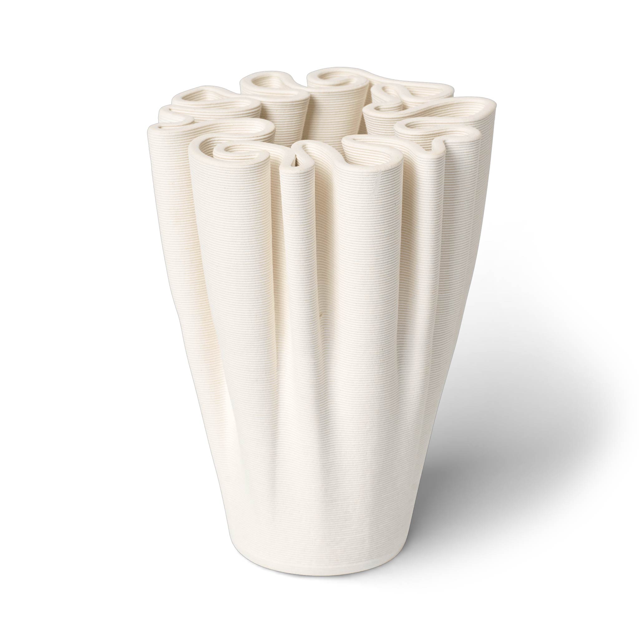 Rakuten - Ferm Living ファームリビング 迷路のようなフォルムが特徴のアート性の高いミニベース Dedali Vase 高さ11cm 北欧 インテリア フラワーベース 陶器 小型 ベース 生花 ドライフラワー 卓上 室内飾り 玄関 リビング ダイニング