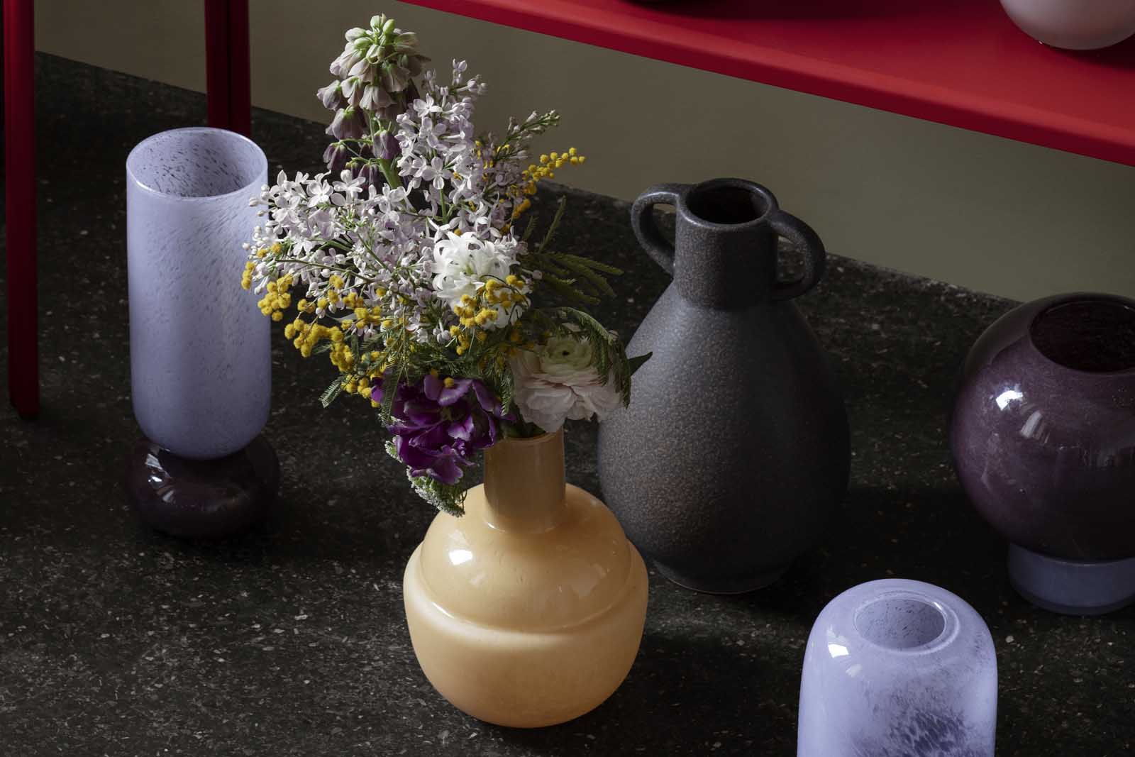 Broste Copenhagen �֥����ƥ��ڥ�ϡ����� �ޥ����֥��� �ե��١��� Mari Vase �⤵21cm Puce Red �� Orchid Hush ���� �����ޤ� �֤�ʪ �ʥ����� �᤭���饹 �ϥ�ɥᥤ�� ���� ��ӥ�