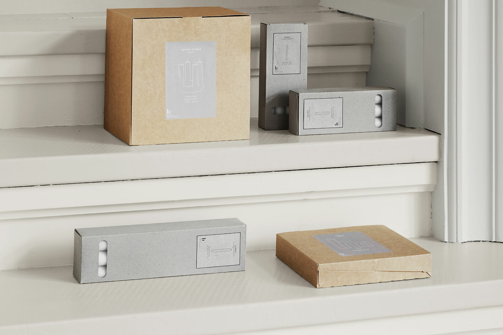 【在庫限り】【再入荷なし】Broste Copenhagen　キャンドル　直径2.1×29cm　8本セット　ピュアホワイト【北欧雑貨 キャンドル ライト 蝋燭 ろうそく ロウソク アロマキャンドル テーパーキャンドル キャンドルスタンド キャンドルホルダ