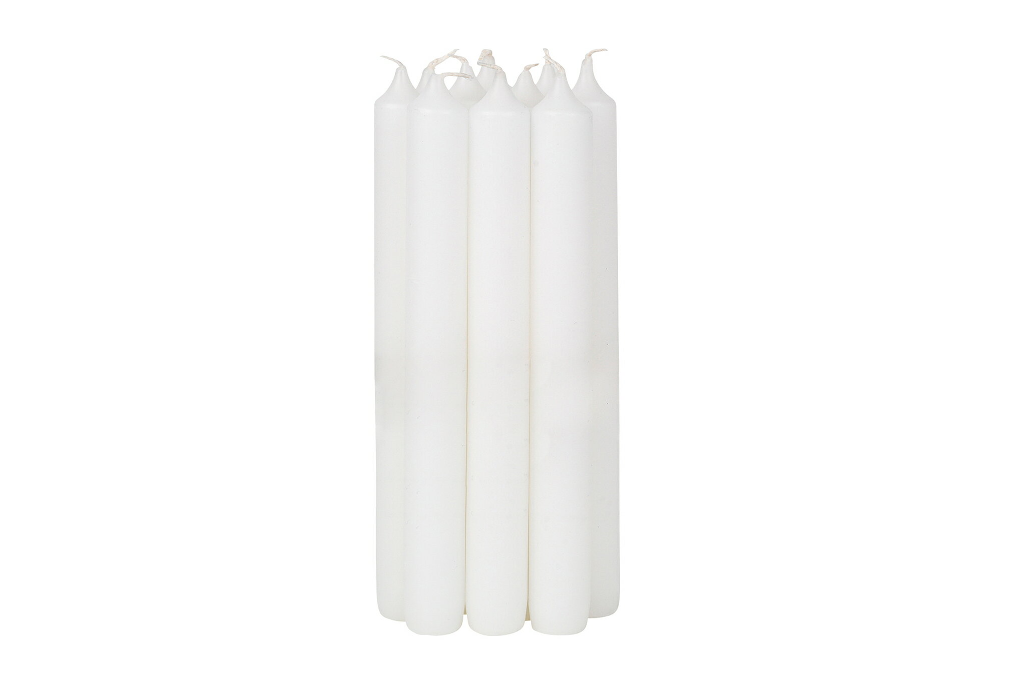 Broste Copenhagen クラシックストレートキャンドル 20cm 10本セット ピュアホワイト【北欧雑貨 シンプル モダン モノトーン おしゃれ インテリア モノクロ 可愛い レトロ ビンテージ キャンドル キッチン 収納 リビング オブジェ 置物】