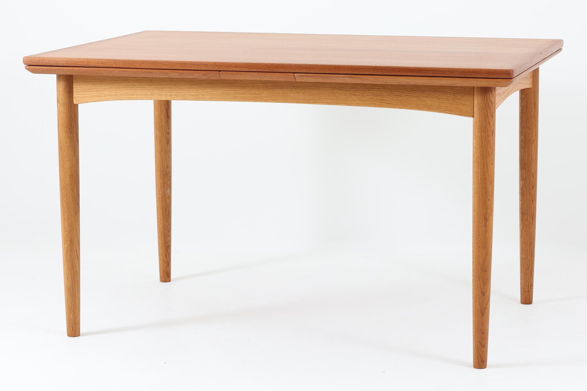 Rakuten - エクステンションダイニングテーブル　幅 122cm　チーク×オーク材　Slagelse Mobelvaerk【アンティーク チーク材 おしゃれ 北欧インテリア リビング】