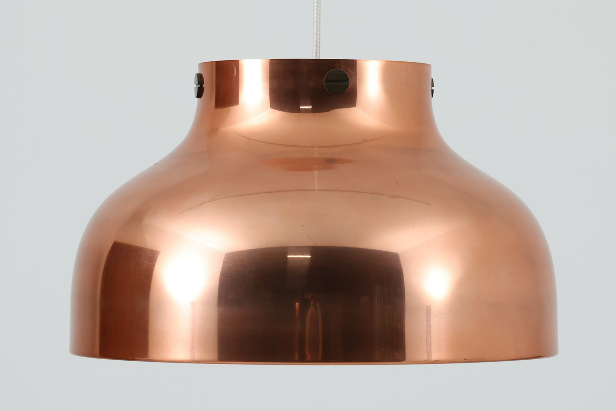 大型ペンダントライト　コッパー色　北欧照明ビンテージ【アンティーク デンマーク製 照明器具 天井用 ..