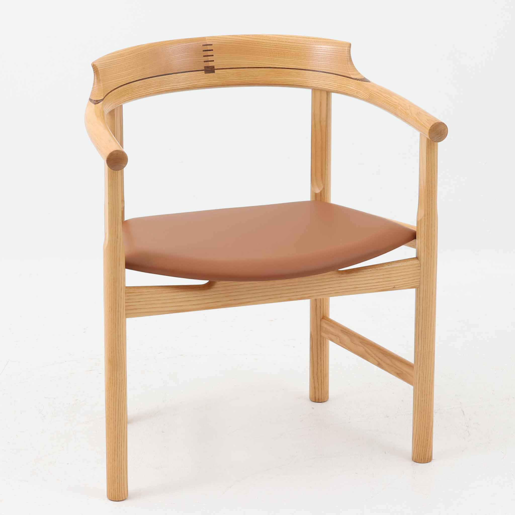Hans J. Wegner アームチェア PP52 Captain's Chair アッシュ×本革 PP Mobler ハンス・J・ウェグナー デンマーク製 北欧ビンテージ家具 アンティーク 北欧インテリア 木製椅子 デザイナー 希少 1点物 おしゃれ [2]