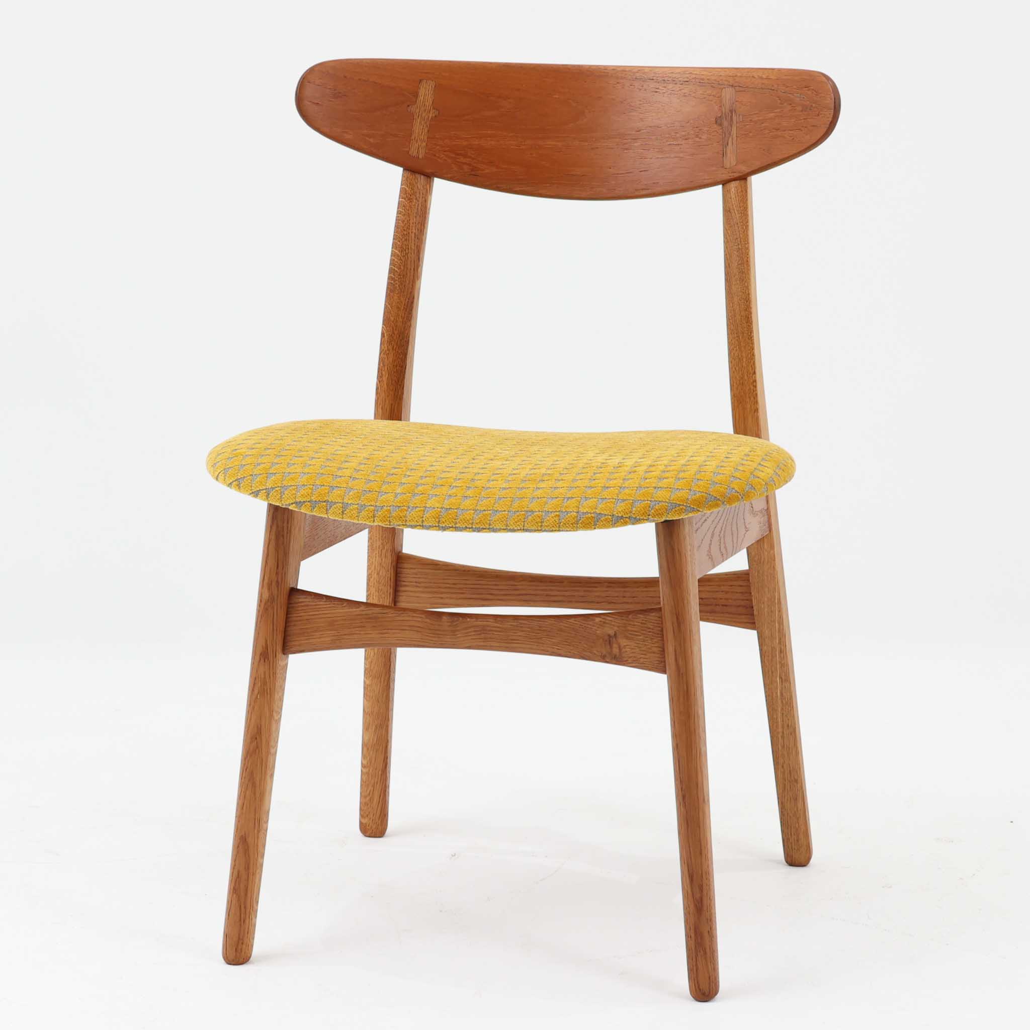 樂天商城 - Hans J. Wegner ダイニングチェア CH30 チーク×オーク Carl Hansen & Son ハンス・J・ウェグナー カール・ハンセン＆サン デンマーク製 北欧ビンテージ家具 サイドチェア 食卓椅子 北欧インテリア 椅子 デザインチェア