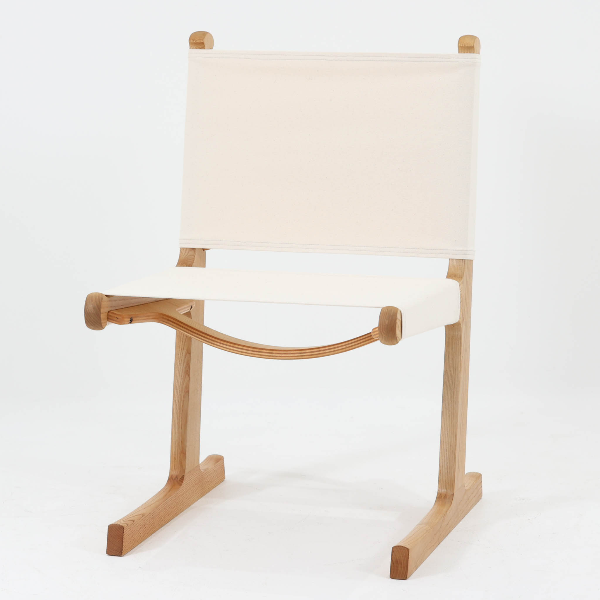 France & Son チェア Model 594 オーク×帆布 Ditte & Adrian Heath フランス＆サン ディッテ アンド エイドリアン・ヒース デンマーク製 北欧ビンテージ家具 ダイニングチェア 椅子 木製 キャンバス張り