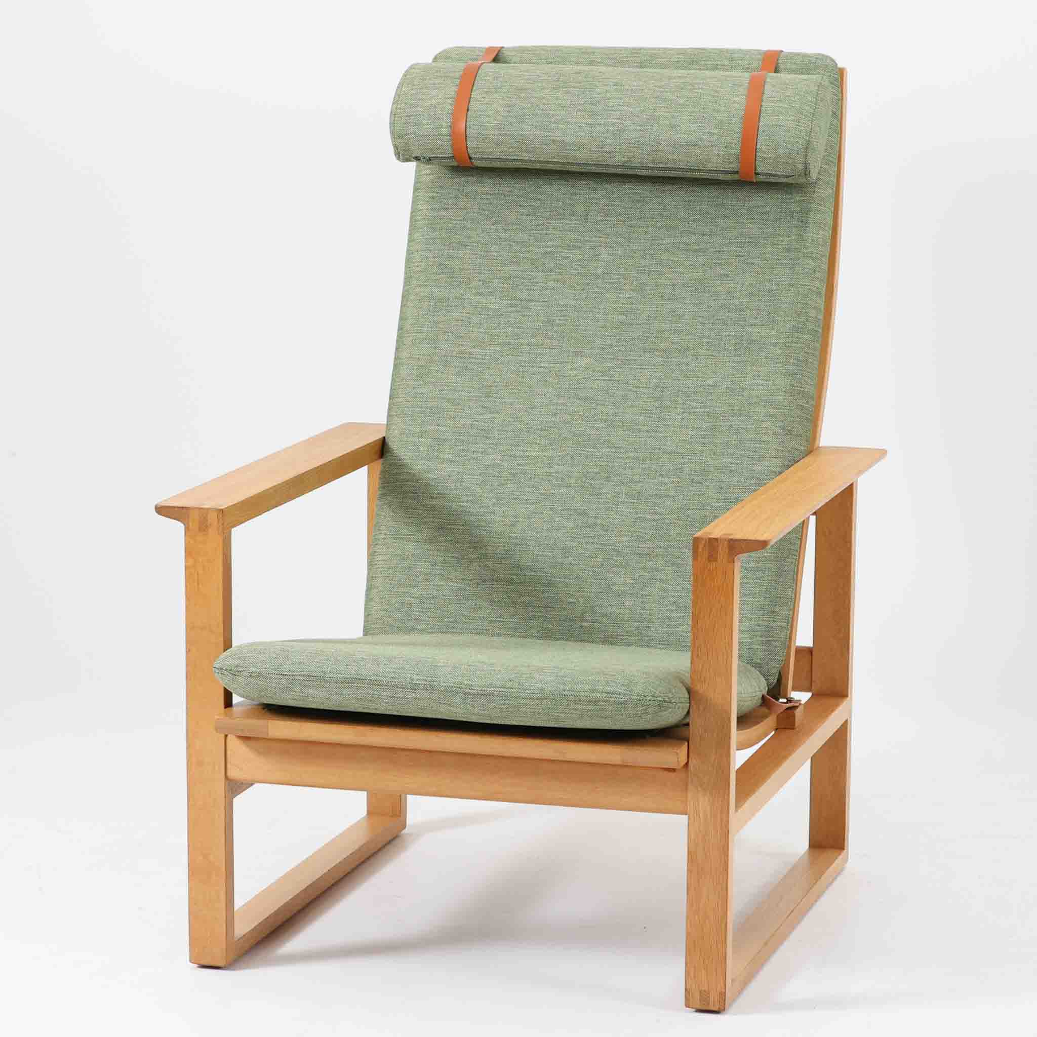 樂天商城 - Borge Mogensen ハイバックチェア Model 2254 オーク Fredericia ボーエ・モーエンセン フレデリシア デンマーク製 北欧ビンテージ家具 ラウンジチェア 一人掛け 木製 椅子 北欧家具 高背 安楽椅子 直線的