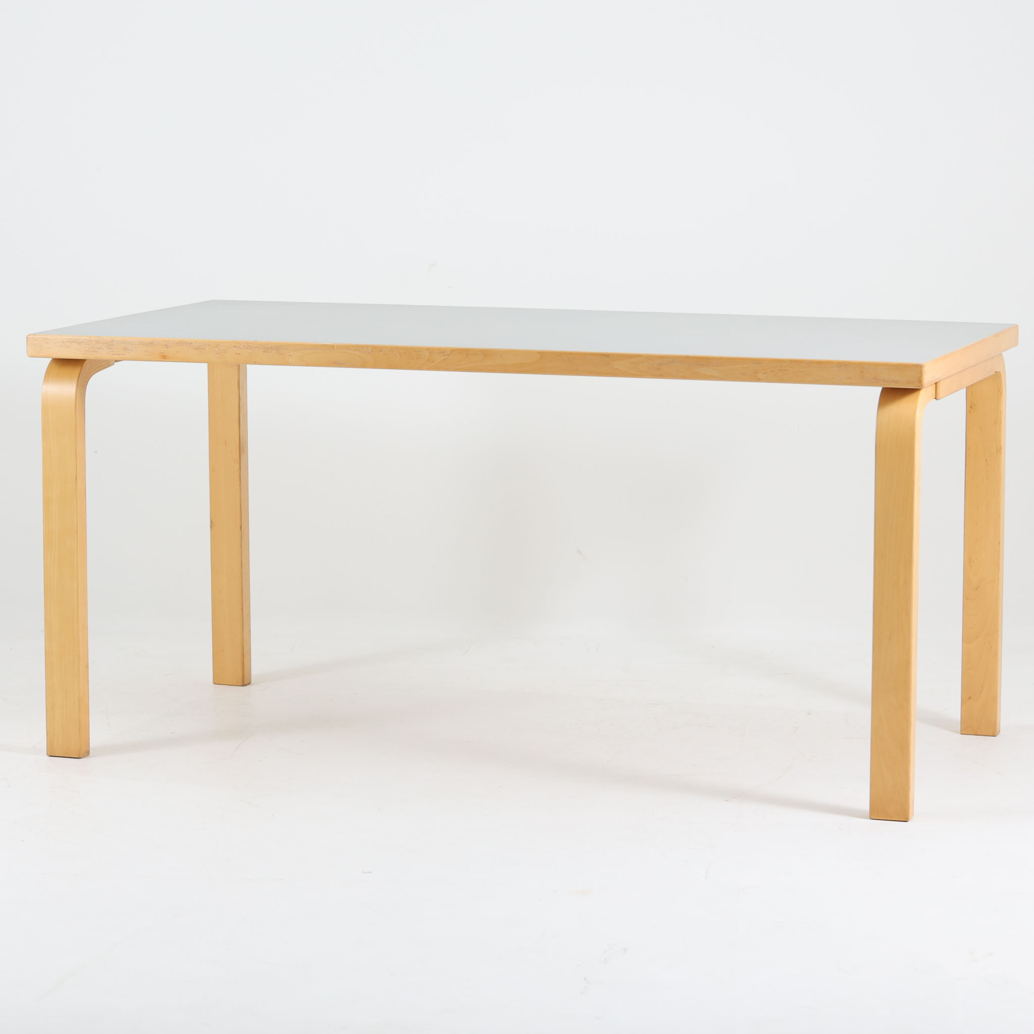 樂天商城 - Alvar Aalto ダイニングテーブル 81A バーチ×リノリウム 幅150cm Artek アルヴァ・アアルト アルテック フィンランド製 北欧ビンテージ家具 曲木 長方形 食卓机 4人用 6人用 作業机 北欧家具 名作デザイン