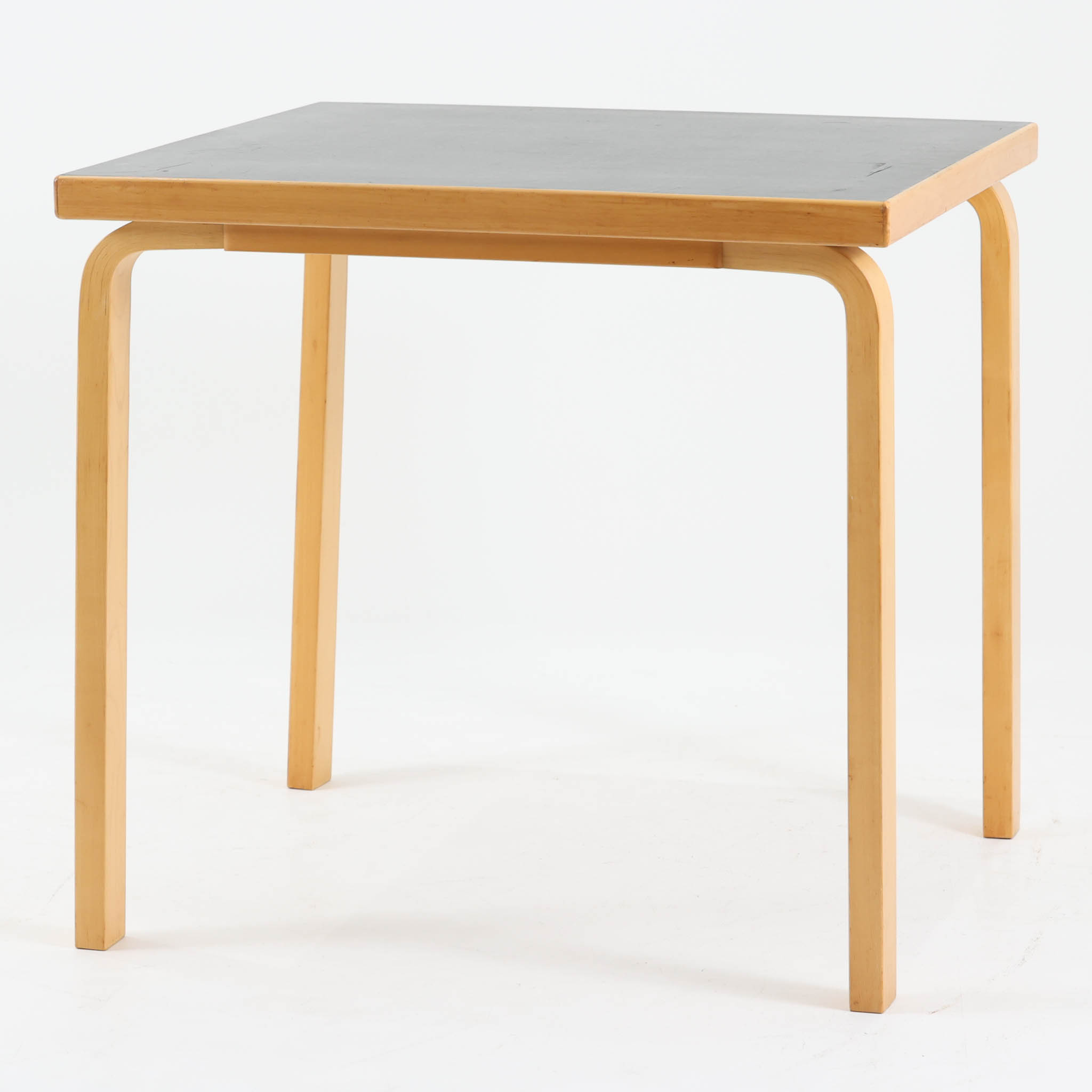 Rakuten - Alvar Aalto 正方形ダイニングテーブル 81C バーチ×リノリウム 幅75cm Artek アルヴァ・アアルト アルテック フィンランド製 北欧ビンテージ家具 曲木テーブル 木製テーブル 正方形机 食卓机 ワークテーブル 名作家具