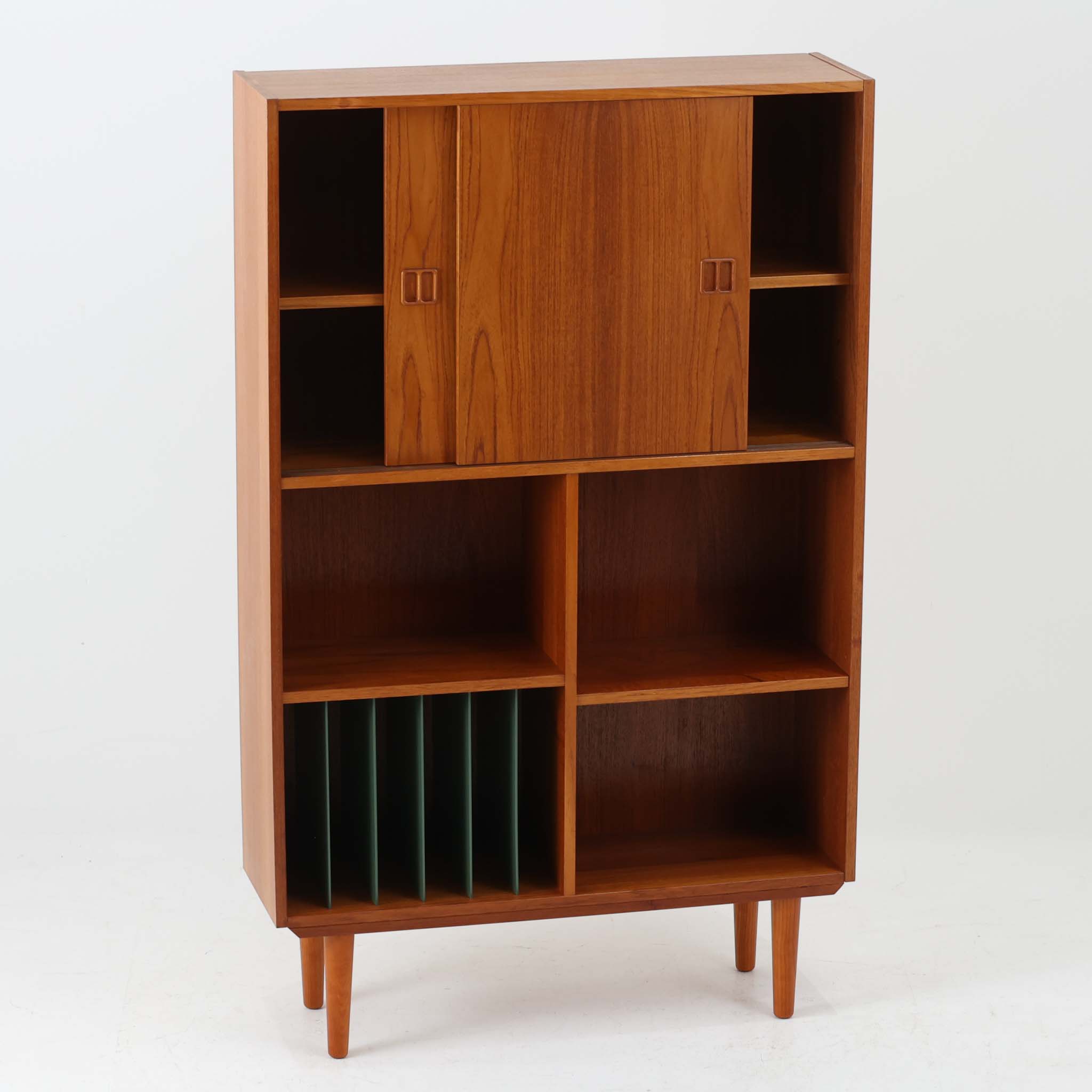 キャビネット チーク材 幅87cm 北欧ビンテージ家具 木製 収納家具 シェルフ 飾り棚...