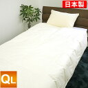 (N)羽毛肌掛け布団 ハンガリー産ホワイトダックダウン93% クイーンロング 210×210cm(夏用)(送料無料) ロイヤルゴールドラベル 日本製/肌布団
