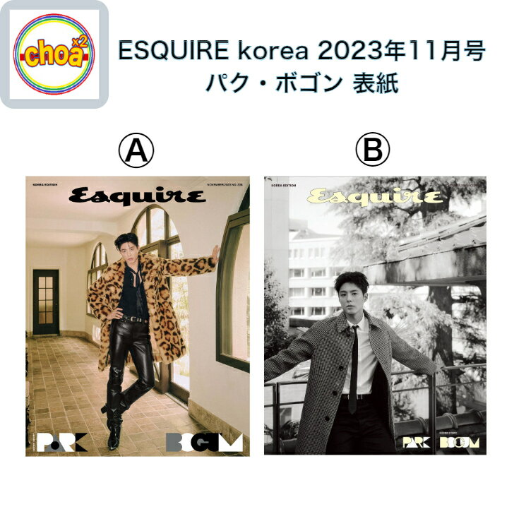 雑誌 ESQUIRE 2023/ 11月号 ( パク・ボゴム 表紙/ 画報掲載) KOREA MAGAZINE