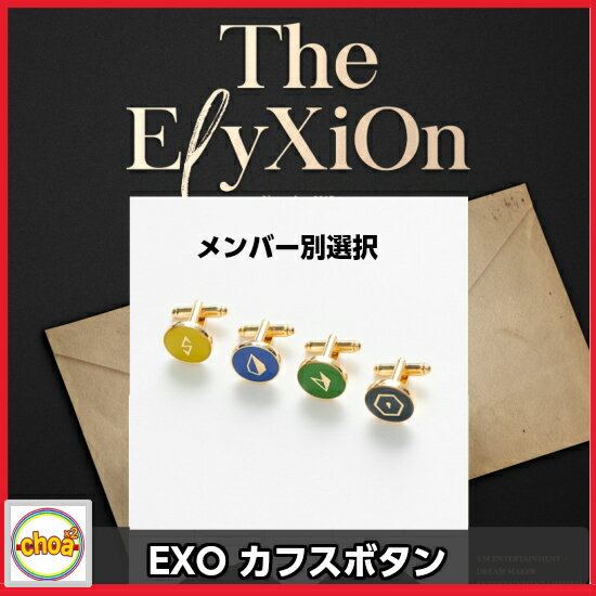 EXO The ElyXiOn OFFICIAL カフスボタン　メンバー別選択 2017EXO The ElyXiOn OFFICIAL GOODS ソウルコンサート 公式グッズ