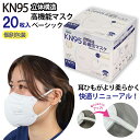 KN95 高機能マスク ベーシック 20枚 箱タイプ 個別包装 ホワイト 5層フィルタ 花粉 快適 N95相当 微粒子カット 不織布 使い切り 耳調節 旅行 携帯に便利 IBR アイビーアール