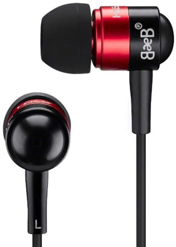 Blue Ever Blue ブルーエバーブルー BeB 868RB カナル型 イヤホン イヤフォン レッド/ブラック ギフト プレゼント 有線 高音質 HDSS