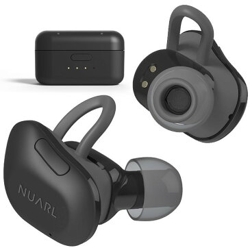 【送料無料】 NUARL(ヌアール) NT01 Bluetooth(ブルートゥース)/完全ワイヤレス/IPX4耐水/5h再生/マイク付/軽量5g/左右独立ステレオイヤホン【マットブラック】