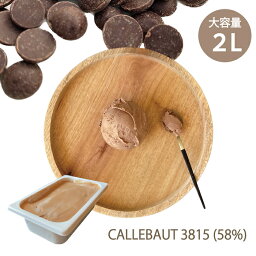 チョコレート専門店 こだわりの チョコレート アイスクリーム 2L カレボー 【 CALLEBAUT 】 3815 58% / 大容量 業務用 業務用アイス 業務用アイスクリーム チョコアイス ダークチョコ 濃厚 スイーツ ファミリー パーティー プレゼント ご褒美 お取り寄せ 専門店