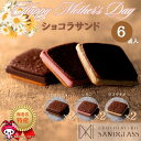 母の日 プレゼント ショコラサンド 6個入り チョコレート ギフト 贈り物 記念日 詰め合わせ チョコ サンドグラス チョコサンド クッキーサンド バレンタインデー ホワイトデー クリスマスの商品画像