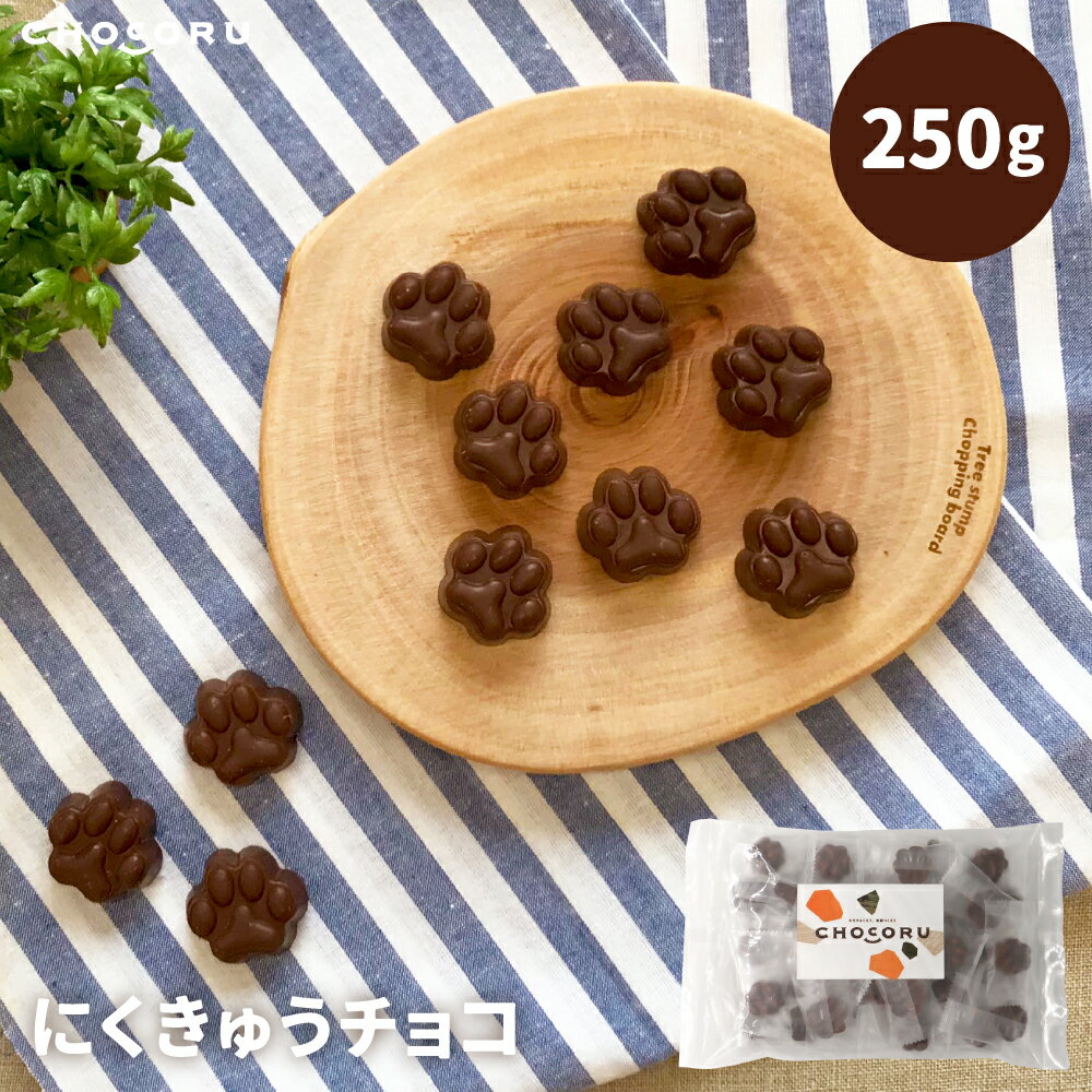 にくきゅうチョコ 肉球 にくきゅう チョコレート ミルクチョコ 犬 猫 動物 業務用 大容量 お得 個包装 お配り バレンタインのサムネイル