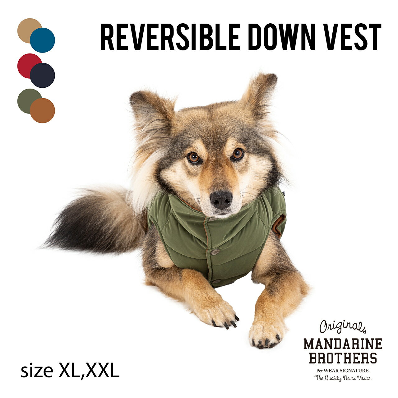   WPbg _EWPbg ~ o[Vu _ExXg ^ Č MANDARINE BROTHERS / REVERSIBLE DOWN VESTiXL,XXLj