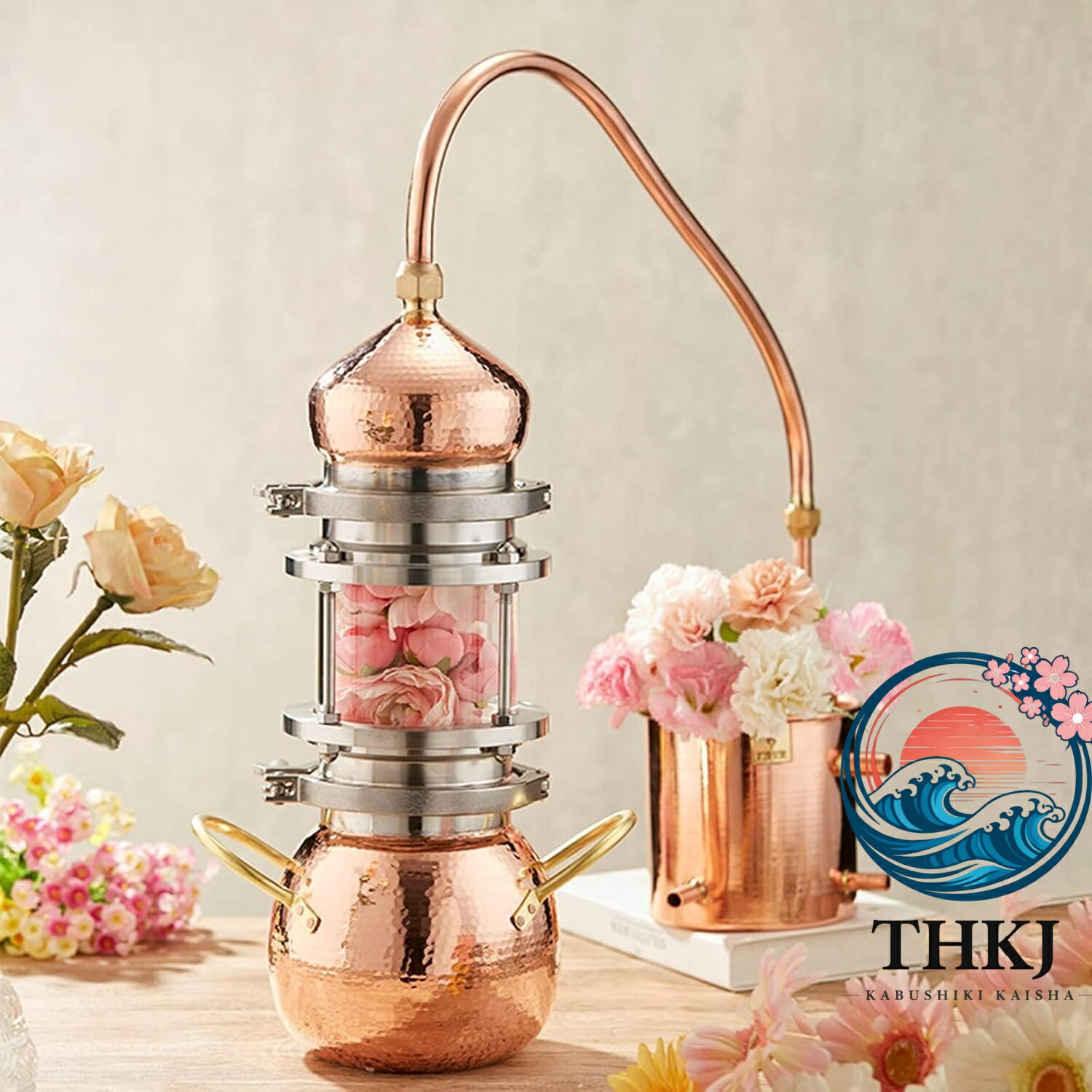 【全品2点で5%OFF】純銅蒸留器 自家醸造小型蒸留設備 家庭用蒸留器具