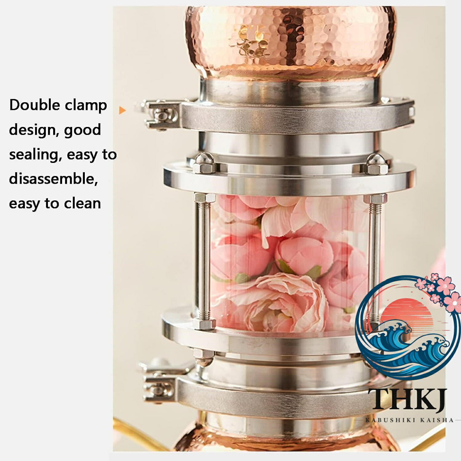 【全品2点で5%OFF】純銅蒸留器 自家醸造小型蒸留設備 家庭用蒸留器具
