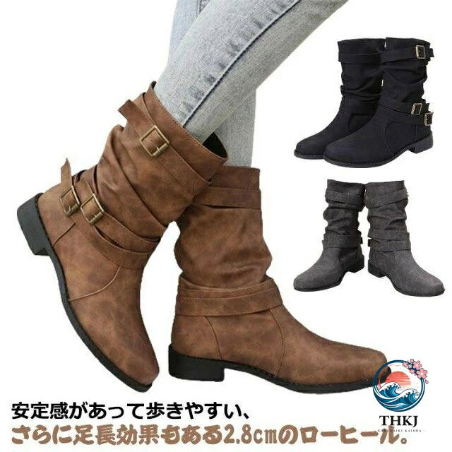 【全品2点で5%OFF】歩きやすいレディースエンジニアショートブーツオールシーズン靴