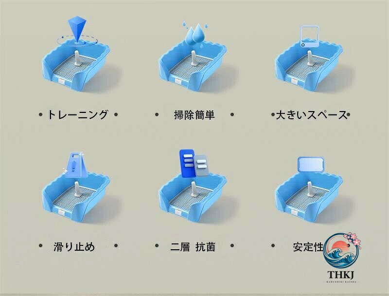犬用しつけトイレトレー室内ペットトレーニング簡易トイレ