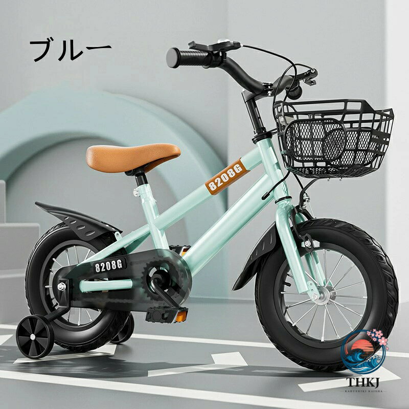 chocotto+(ちょこっとぷらす)の補助輪付きキッズバイク 2 から 7 歳向けカラフル初乗り子供自転車｜アングル2