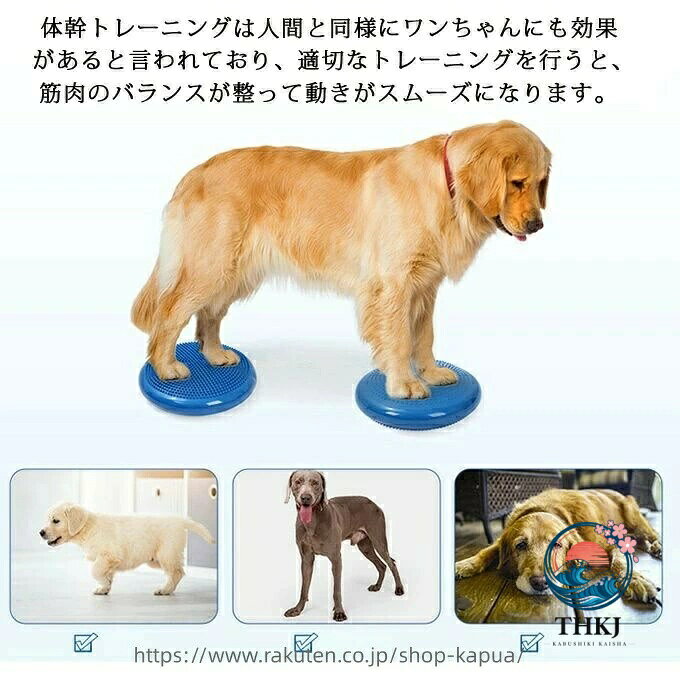 バランスディスク 犬用 ペット ドッグバランスディスク リバーシブル ペット用 小...