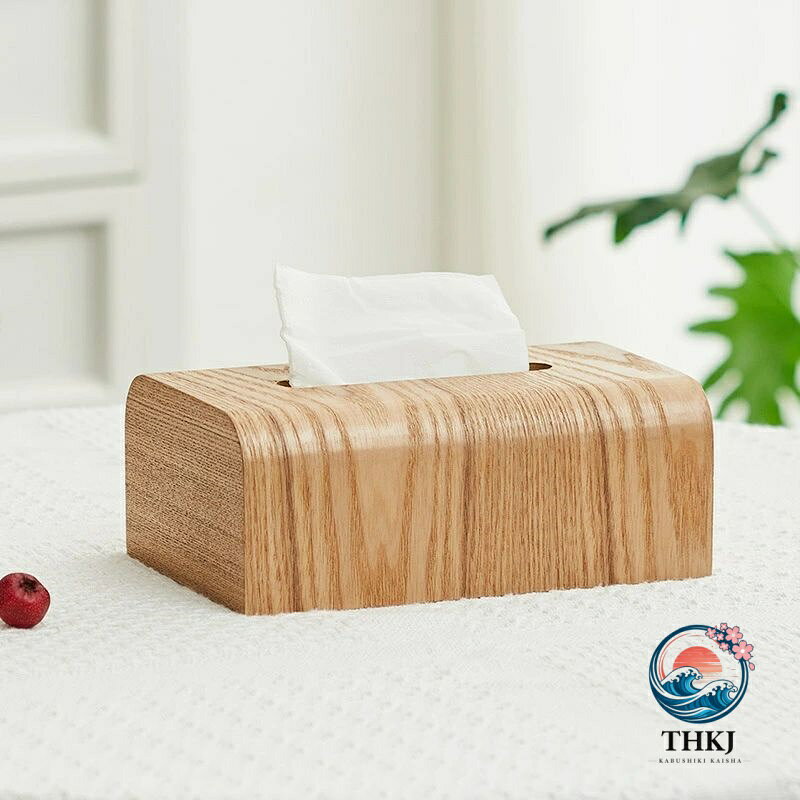 ティッシュケース ティッシュボックス 木製 ナチュラルウッド 22148.5cm 26.5148.5cm おしゃれ 北欧 木目 ウッド 無地 無垢 ティッシュ ティッシュペーパー [2]