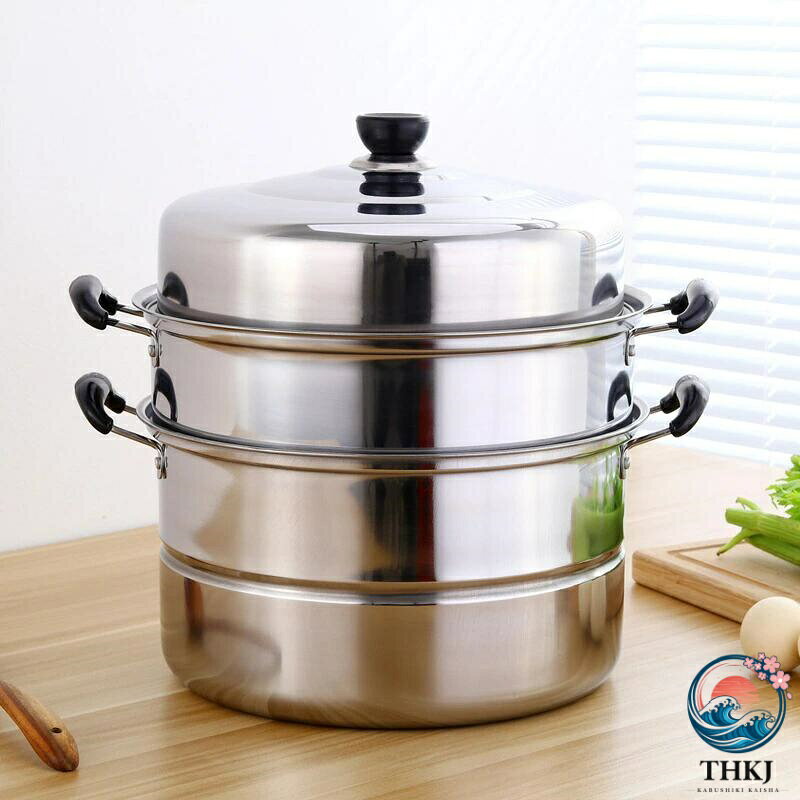 【商品コード】：y813625 シルバー 2層【26cm】、2層【28cm】、2層【30cm】、2層【32cm】、3層【26cm】、3層【28cm】、3層【30cm】、3層【32cm】 材質：ステンレス 原産国 : 中国 【この商品について】 対応熱源：ガスコンロ、IHクッキングヒーターなど。煮る、茹でる、蒸すがこれ一つでできる鍋セット。 健康の料理器：蒸し器でヘルシークッキング。蒸し料理は栄養成分を逃がさず、素材の旨みや甘みを引き出してくれる。 ※簡易包装となりますのでご理解の程よろしくお願いします。 ※手動測定による1〜3cmの測定偏差を許容してください。 ※モニターや光の効果が異なるため、実際の色は写真の色と若干異なる場合があります。 ※仕様・デザインは改良のため予告なく変更することがあります。【商品コード】：y813625 シルバー 2層【26cm】、2層【28cm】、2層【30cm】、2層【32cm】、3層【26cm】、3層【28cm】、3層【30cm】、3層【32cm】 材質：ステンレス 原産国 : 中国 【この商品について】 対応熱源：ガスコンロ、IHクッキングヒーターなど。煮る、茹でる、蒸すがこれ一つでできる鍋セット。 健康の料理器：蒸し器でヘルシークッキング。蒸し料理は栄養成分を逃がさず、素材の旨みや甘みを引き出してくれる。 ※簡易包装となりますのでご理解の程よろしくお願いします。 ※手動測定による1〜3cmの測定偏差を許容してください。 ※モニターや光の効果が異なるため、実際の色は写真の色と若干異なる場合があります。 ※仕様・デザインは改良のため予告なく変更することがあります。