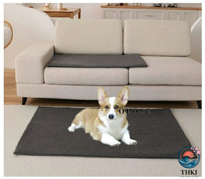 chocotto+(ちょこっとぷらす)の犬猫ペット用 毛布 保温 防寒 マット 無地 グレー ペット用 毛布 ブランケット 5035 6045 9055 10070 12075 犬猫用 タオル マット 子犬 子猫 ペット 暖かい ふわふわ 防寒 布団 毛布 暖かい モコモコ サンゴフリース 洗える 犬小屋 猫用ベット 毛布 マット｜アングル2
