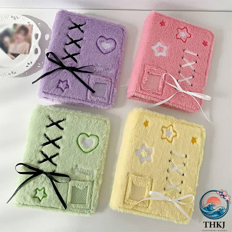 【全品2点で5%OFF】シール帳 もふもふ リボン ぬいぐるみノート ふわふわ シール収納 手帳 女の子向け 手帳 アルバム 収納用 バインダー ノート アルバム 推し活グッズ DIY 活用 メモ帳 シール帳 かわいい 手 chocotto-10059021 chocotto+(ちょこっとぷらす) サンプル画像2
