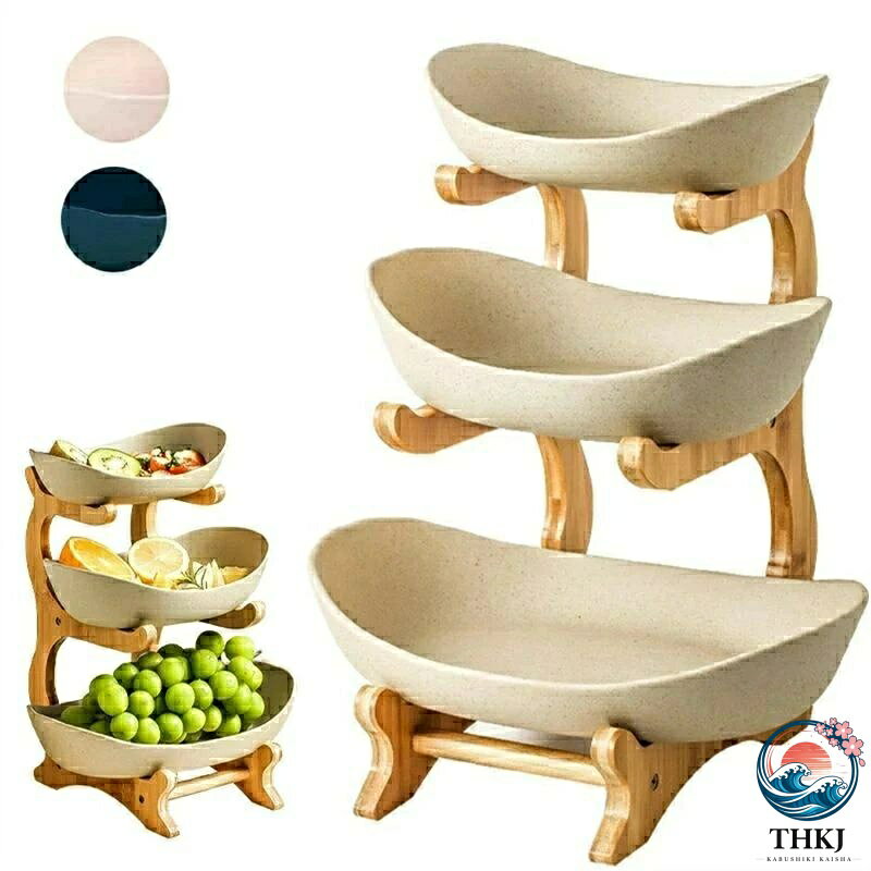 【全品2点で5%OFF】ベージュ 皿 フルーツ お洒落 ドライフルーツ 家庭用 おやつ皿 グリーン ホワイト キャンディトレイフルーツバスケット おしゃれ 二段 皿 欧風 三段 竹木棚 一段