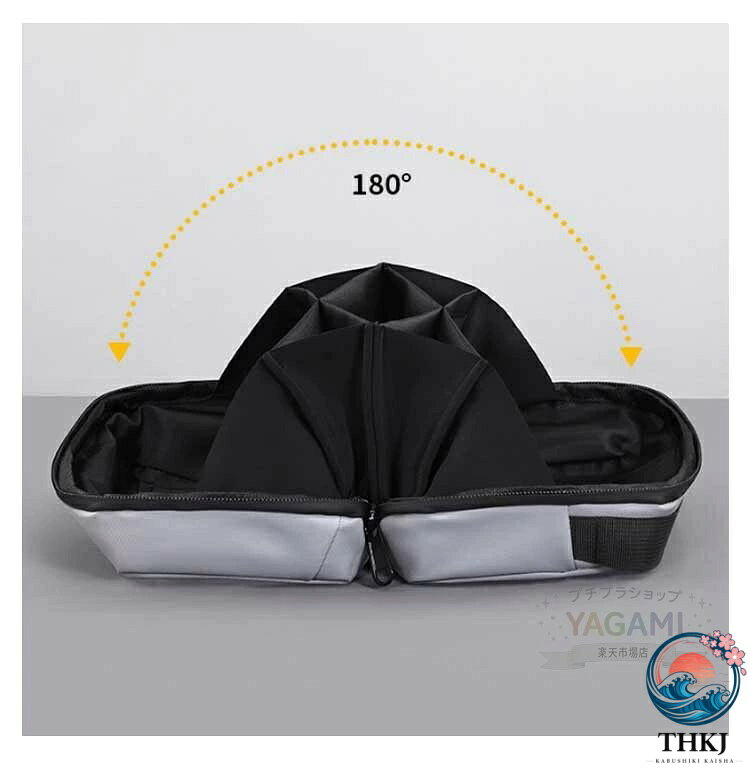 【全品2点で5%OFF】180°開口 超強収納力 防水 ガジェットポーチ マルチポケット PC 周辺機器整理収納 マウス 充電器 グレー 旅行 トラベル chocotto-10063710 chocotto+(ちょこっとぷらす) サンプル画像2