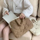 パソコンケース 大容量 通勤 バッグ レディース 韓国風 コンピュータ バッグ タブレット 保護ケース 花柄 アニマル キルティング ベージュ かわいい 16イ...